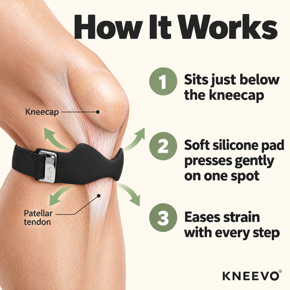 Air Cushion Knee Strap / Instant Patellar Tendon Support